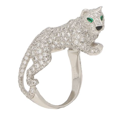 cartier walking panther ring.